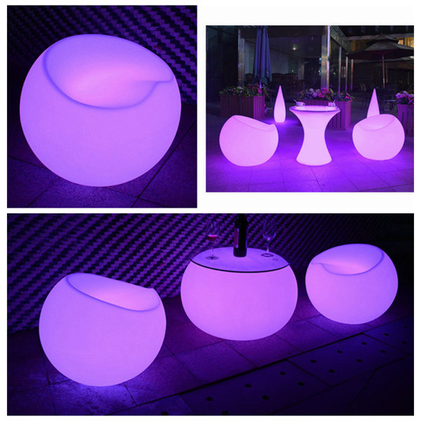 Bring Home Furniture Chair White PlugIn LED Outdoor Floating Light